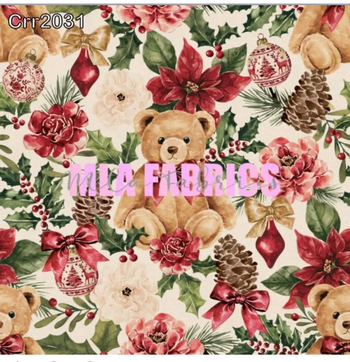 poinsettia Bear