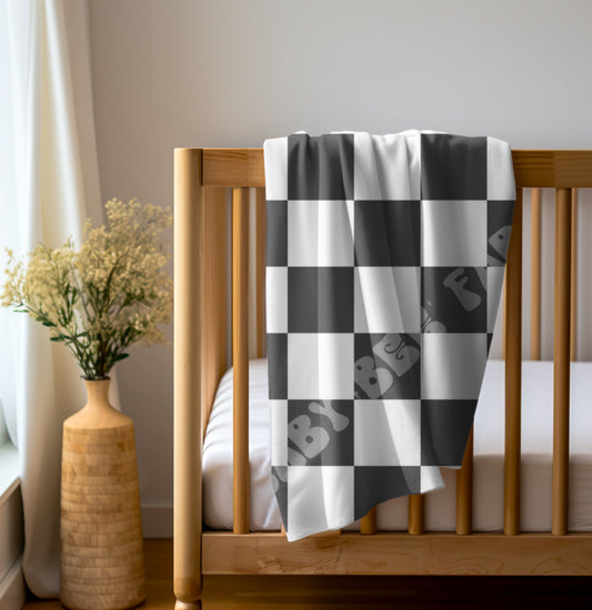 Black Checkered Blanket