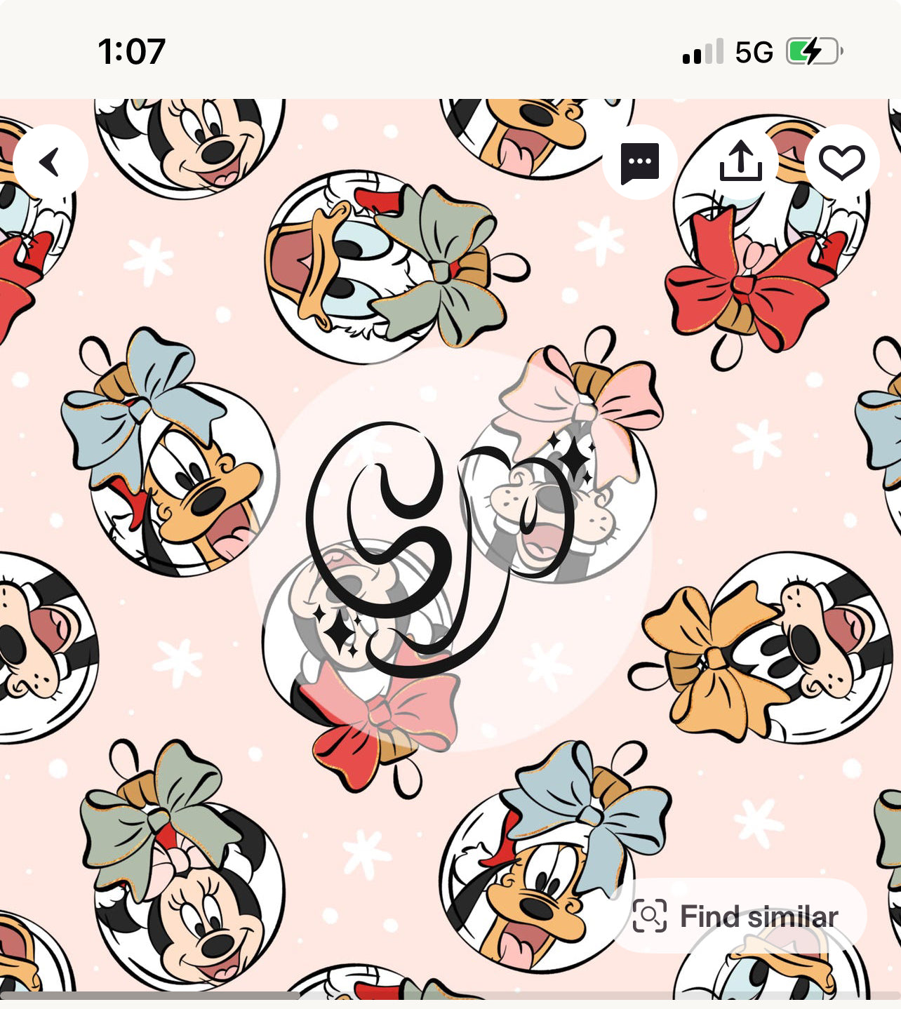 Pink Mickey & Friends Xmas