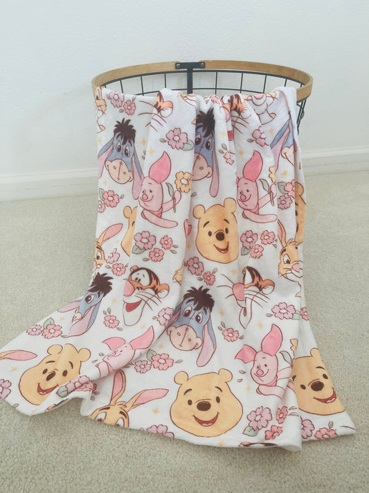Winnie The Pooh 30 X40  Minky Blanket