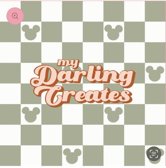 Checkered green Disney