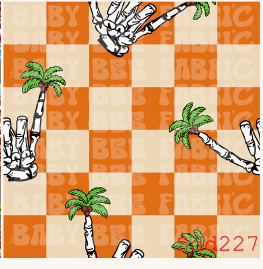 Orange checkered