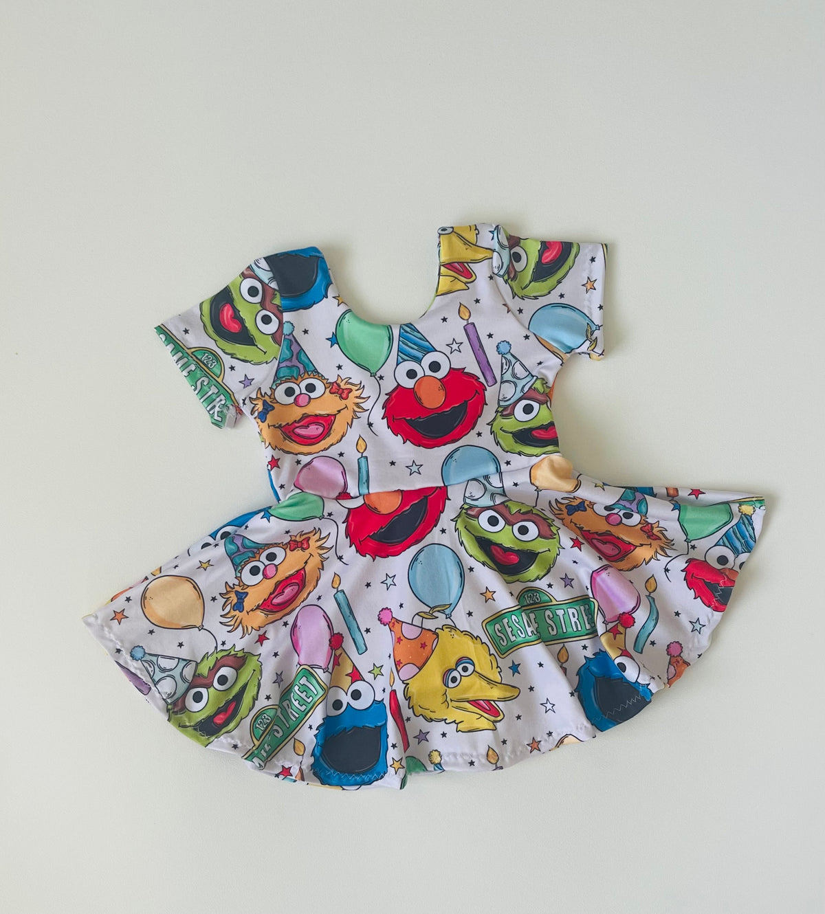 Birthday Elmo Dress (no Tulle)