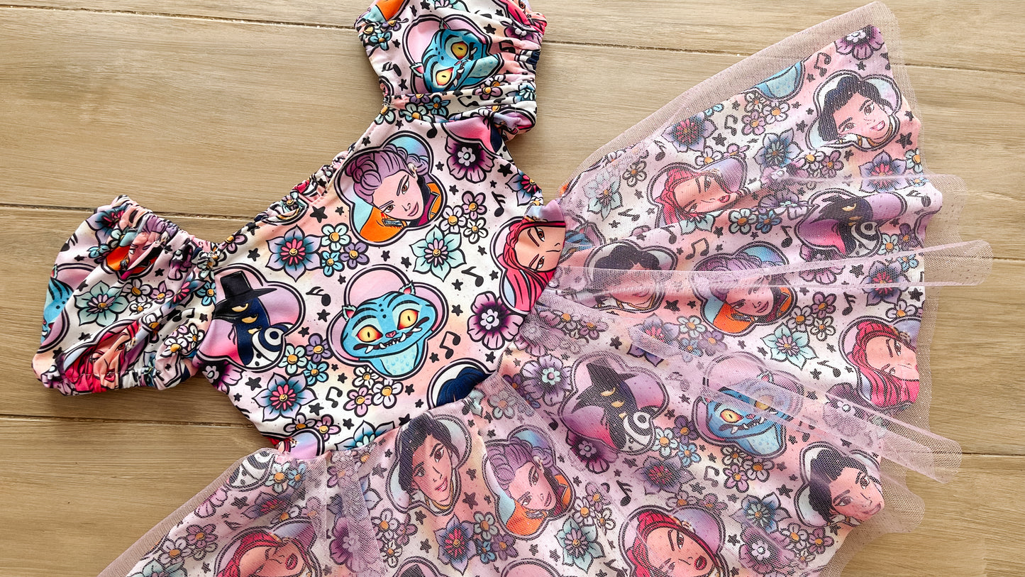 Sweet Heart Dress With Glitter Mesh (exactly like photo)