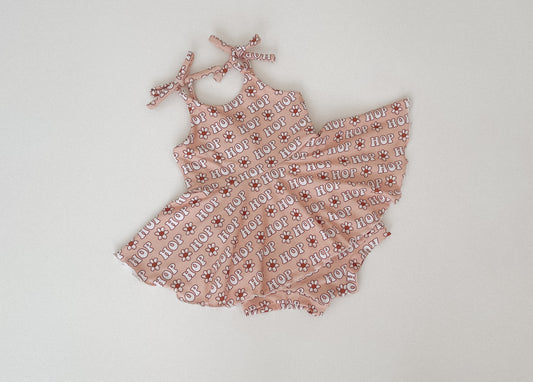 18-24m Brielle Dress W/ Snaps Tie Straps