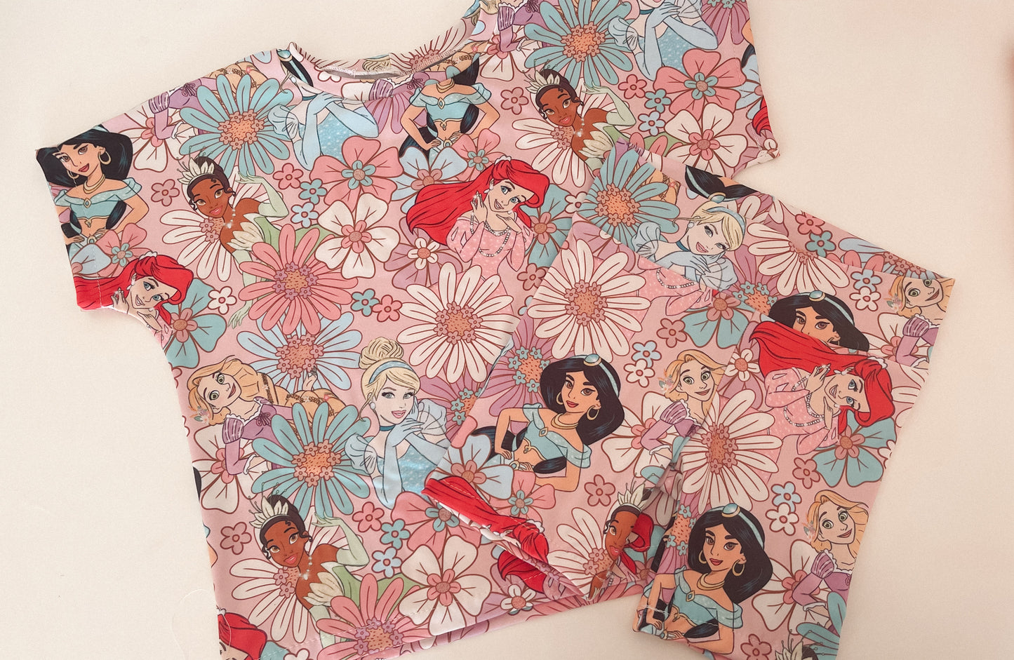 4-5 Y Boxy Tee W/Long Biker Shorts