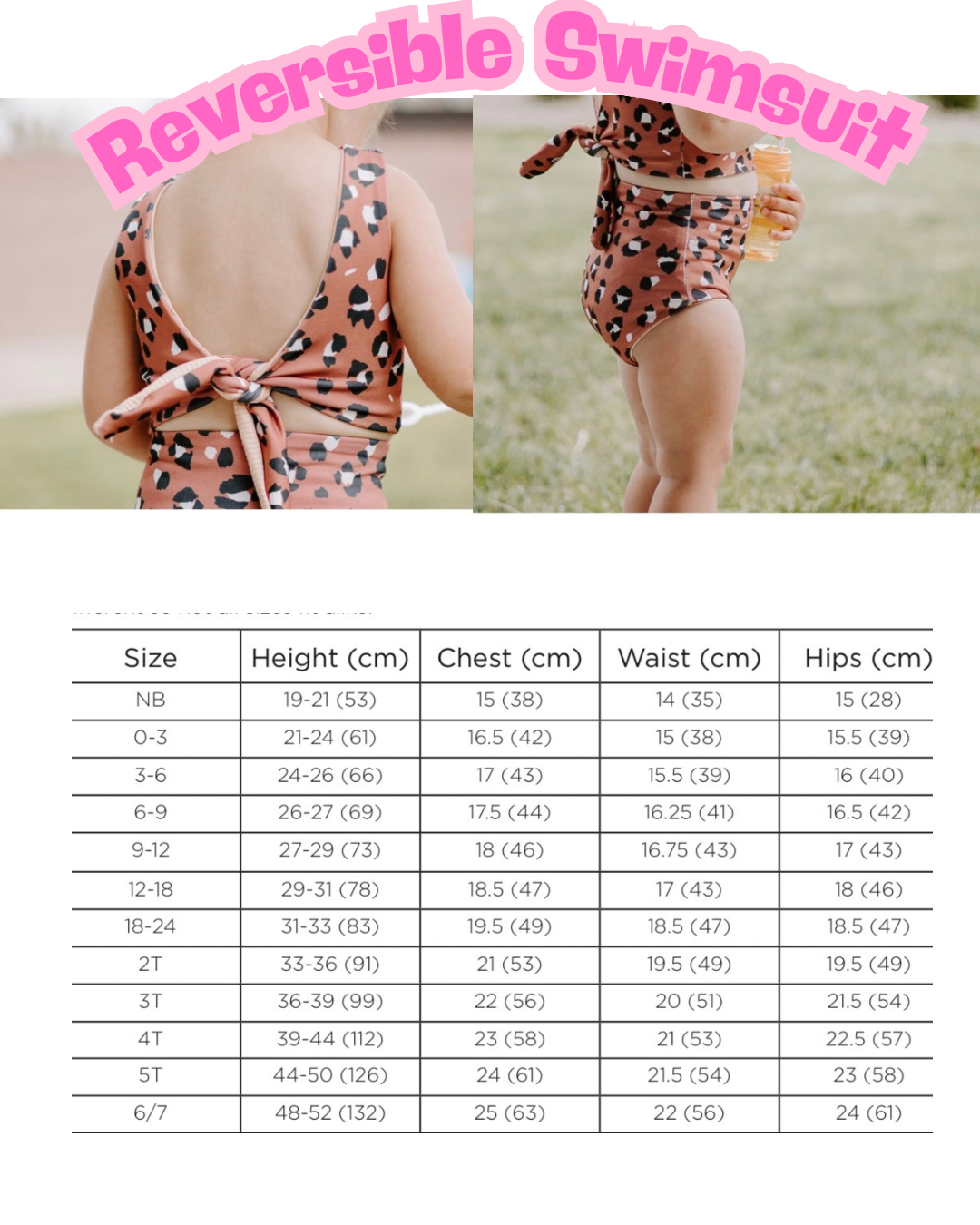 Swim Styles & Sizes