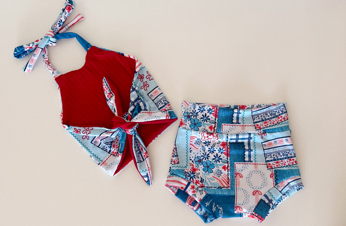 12-18 M Fay halter Top W/Bummies