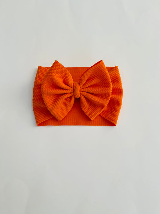 Orange Bow Headwrap